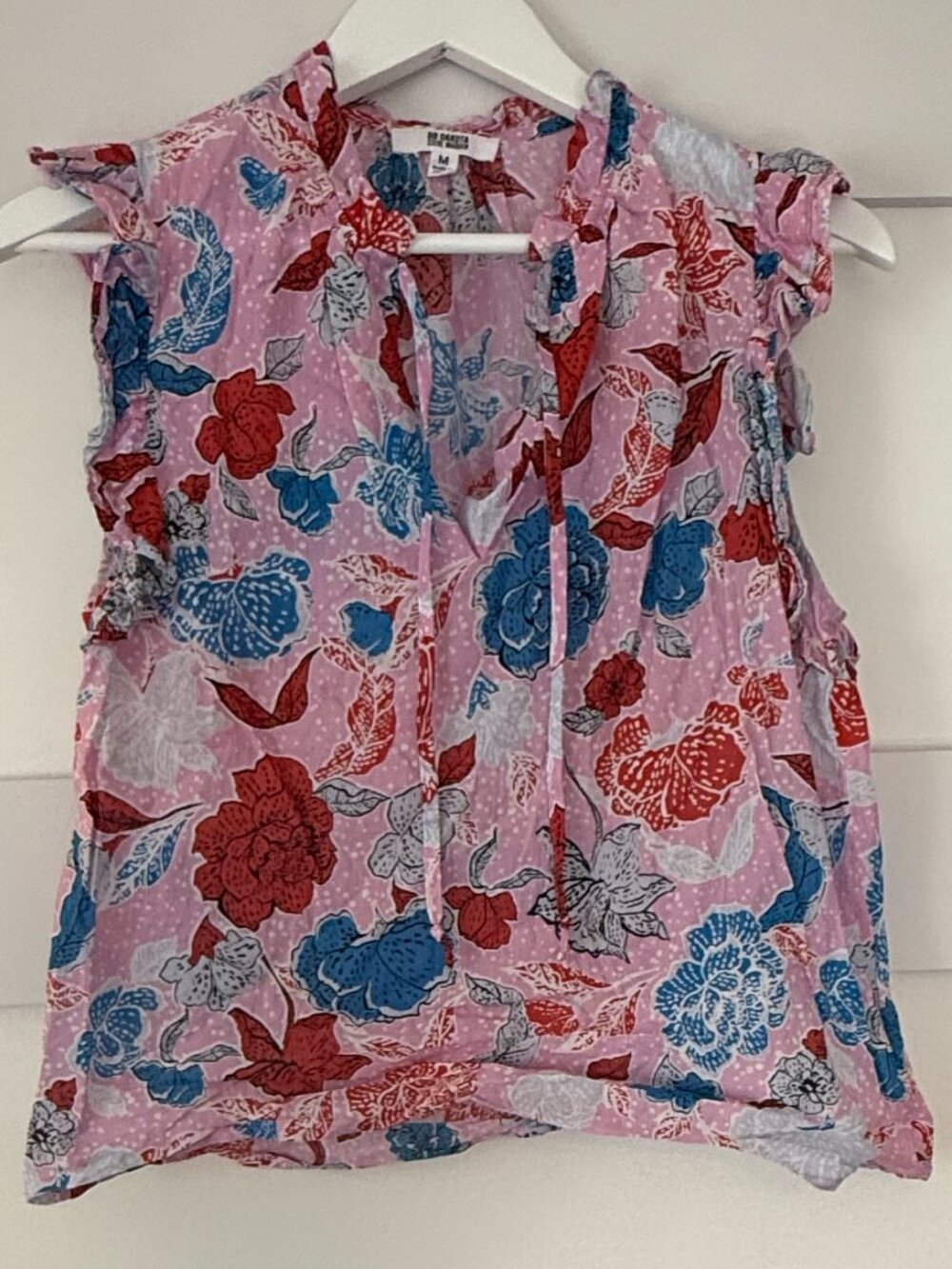 BB Dakota, Medium, Red, White and Blue Summer Blouse